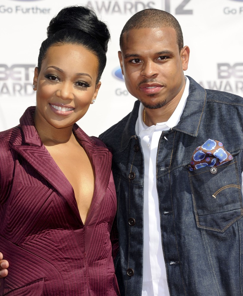 Monica;Shannon Brown;<br>The BET Awards 2012 - Arrivals