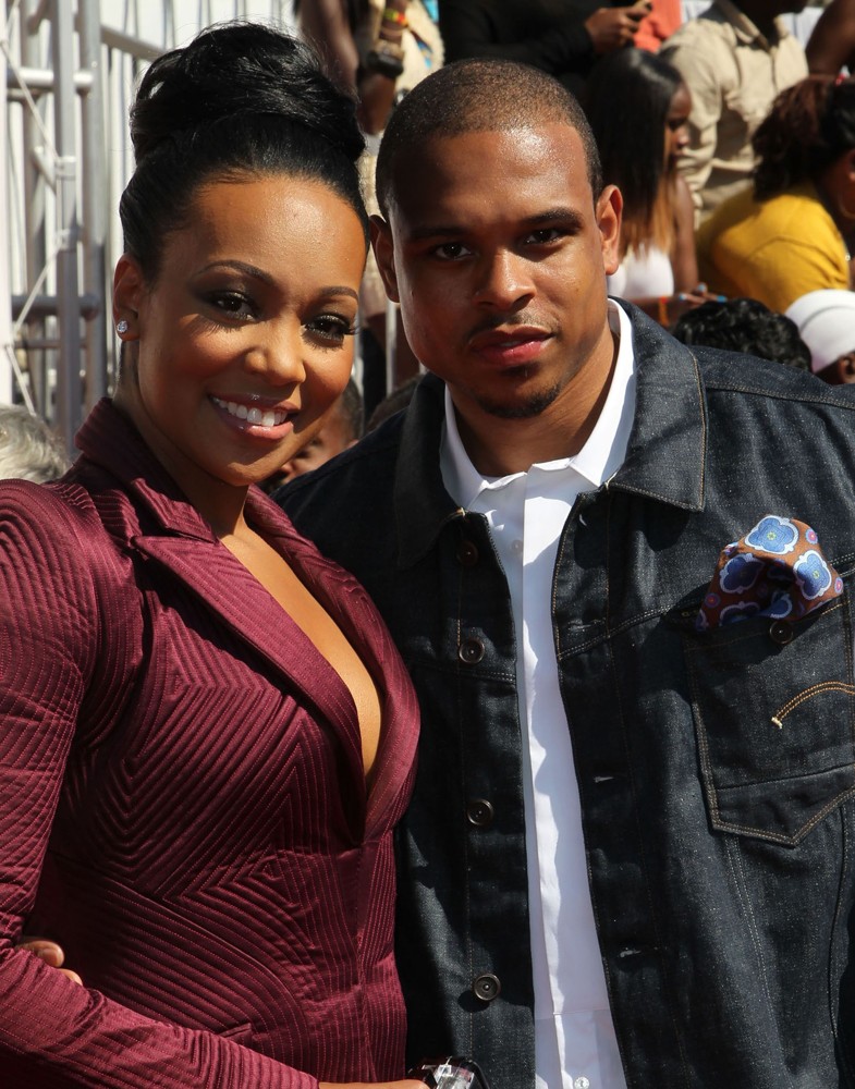 Monica;Shannon Brown;<br>The BET Awards 2012 - Arrivals