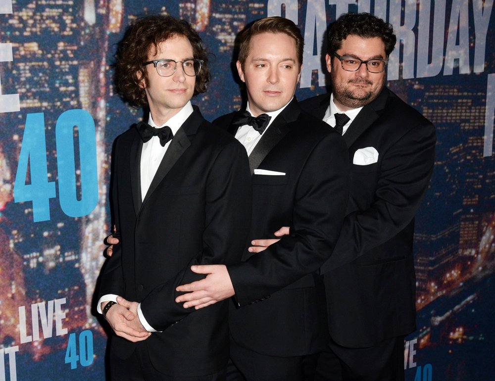 Kyle Mooney;Beck Bennett;Bobby Moynihan;<br>Saturday Night Live 40th Anniversary Special - Red Carpet Arrivals