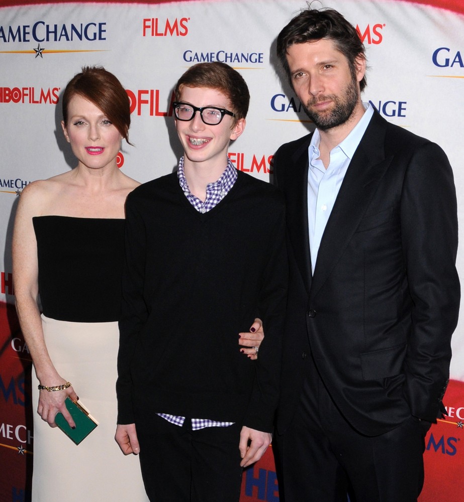 Julianne Moore;Caleb Freundlich;Bart Freundlich;<br>New York Premiere of Game Change - Arrivals