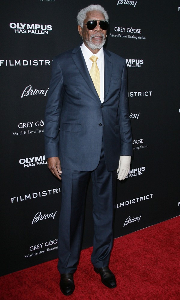 Morgan Freeman;<br>Los Angeles Premiere of Olympus Has Fallen
