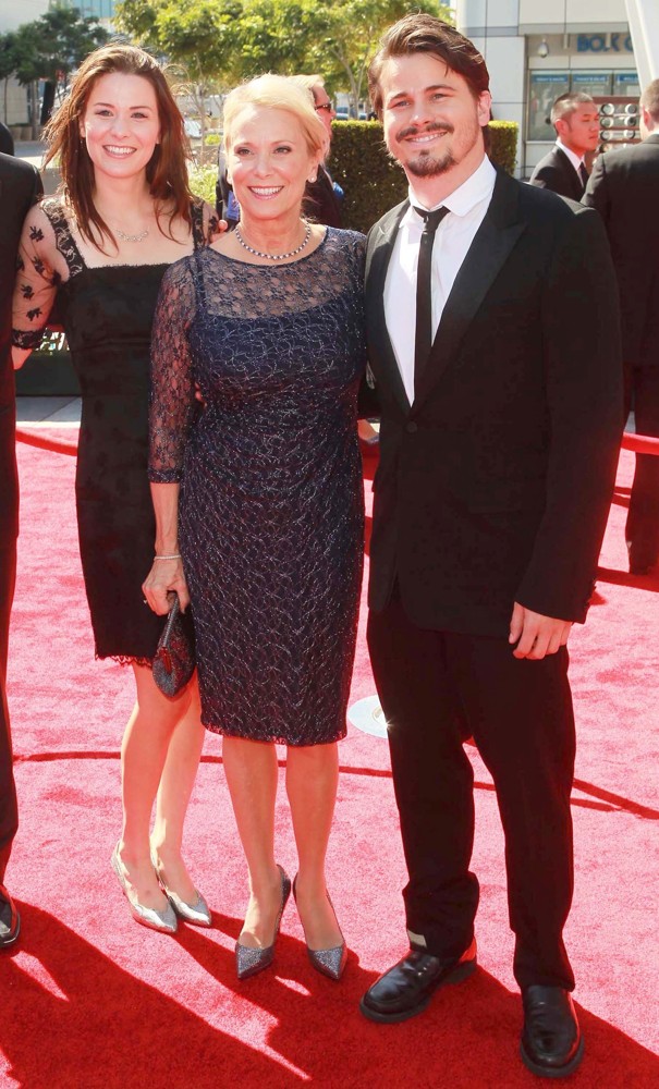 Nancy Morgan;Jason Ritter;<br>2012 Creative Arts Emmy Awards - Arrivals