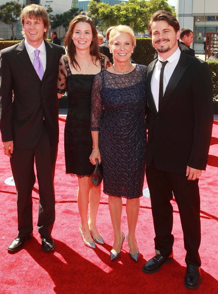 Nancy Morgan;Jason Ritter;<br>2012 Creative Arts Emmy Awards - Arrivals