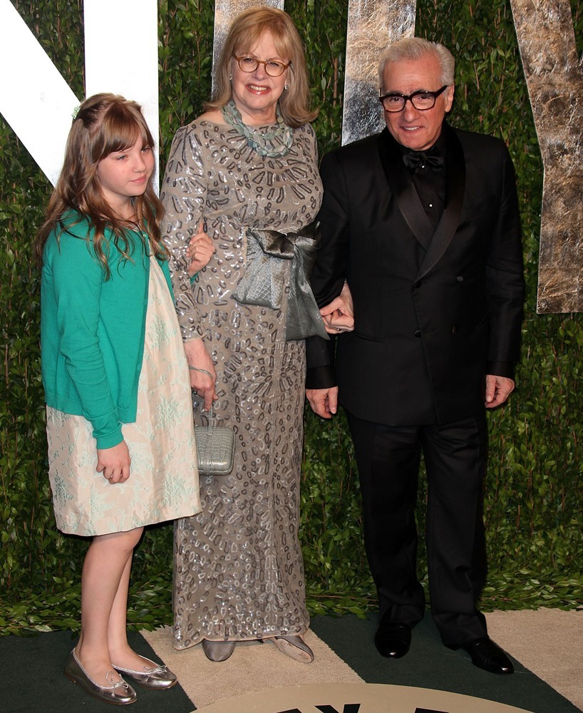 Francesca Scorsese;Helen Morris;Martin Scorsese;<br>2012 Vanity Fair Oscar Party - Arrivals