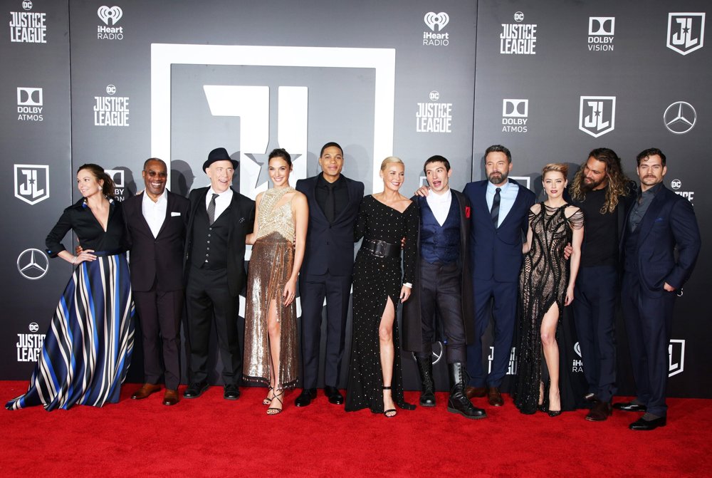 Diane Lane;Joe Morton;J.K. Simmons;Gal Gadot;Ray Fisher;Connie Nielsen;Ezra Miller;Ben Affleck;Amber Heard;Jason Momoa;Henry Cavill;<br>Justice League Film Premiere