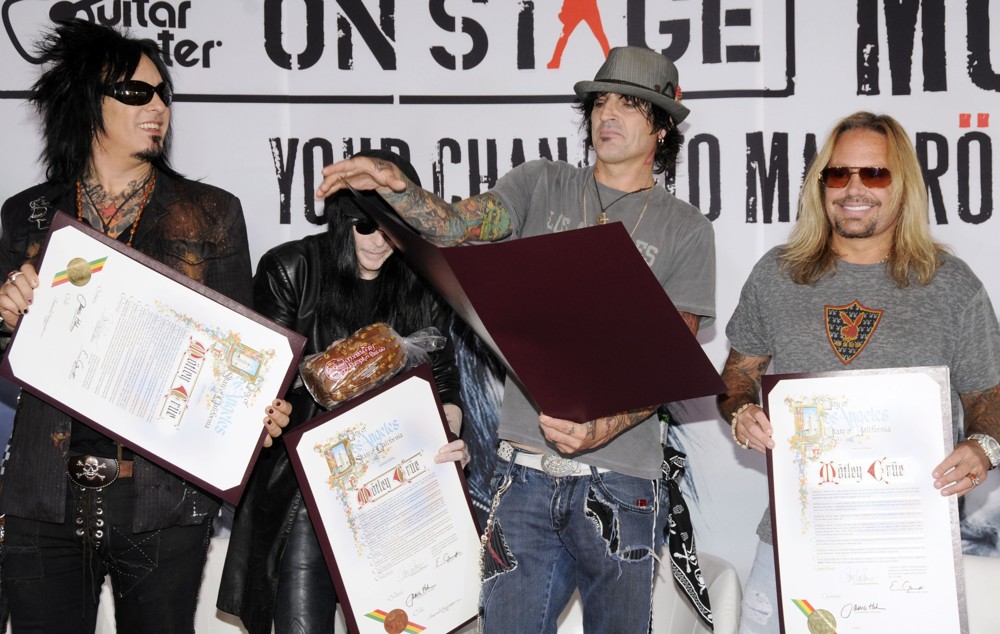 Motley Crue;<br>Motley Crue Launch of Guitar Centre on-Stage with The Make Rock History Event