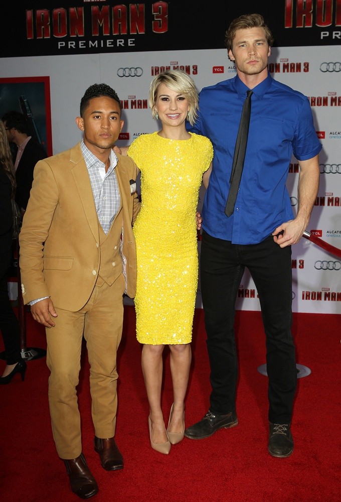 Tahj Mowry;Chelsea Staub;Derek Theler;<br>Iron Man 3 Los Angeles Premiere - Arrivals