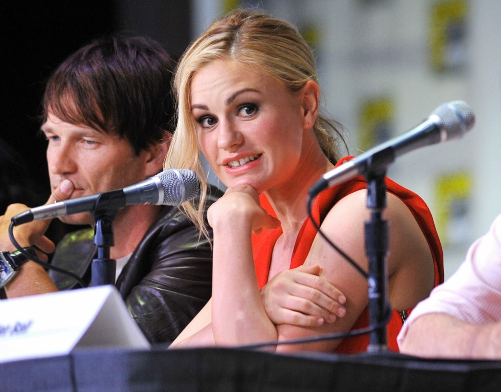 Stephen Moyer;Anna Paquin;<br>2011 Comic Con Convention - Day 2 - True Blood - Press Conference