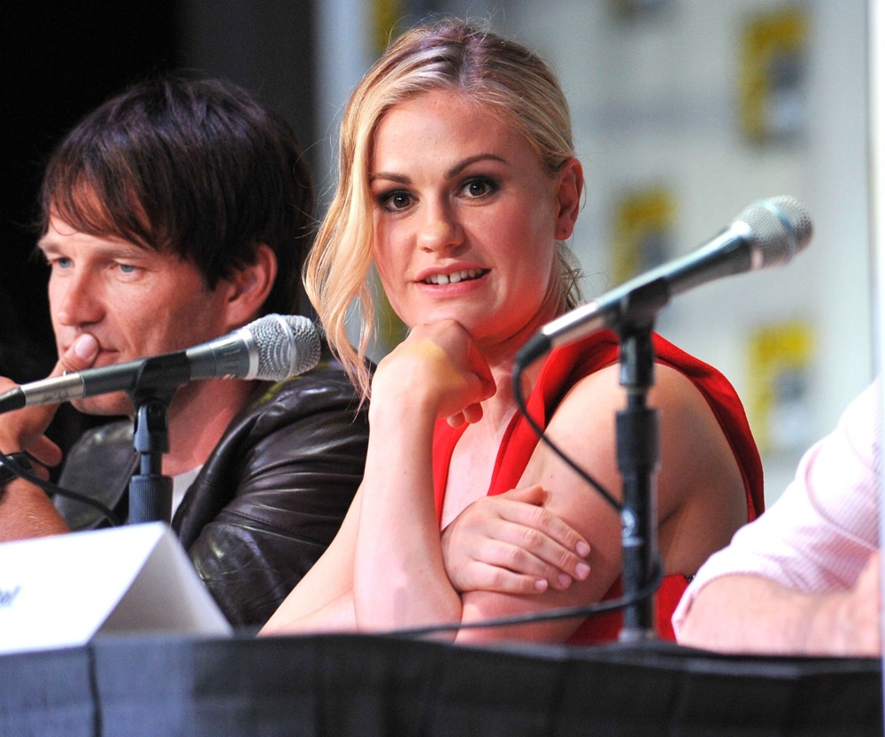 Stephen Moyer;Anna Paquin;<br>2011 Comic Con Convention - Day 2 - True Blood - Press Conference