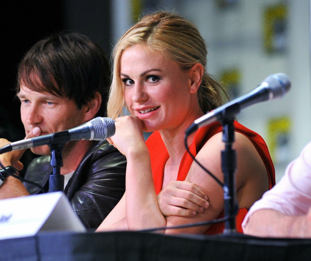 Stephen Moyer;Anna Paquin;<br>2011 Comic Con Convention - Day 2 - True Blood - Press Conference