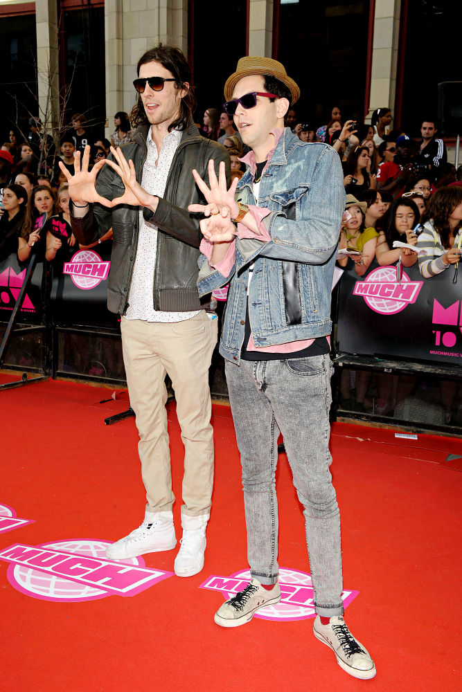 Ryland Blackinton;Gabe Saporta;Cobra Starship;<br>2010 MuchMusic Video Awards - Red Carpet Arrivals