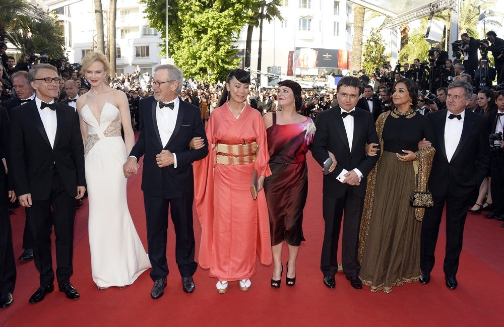 Christoph Waltz;Nicole Kidman;Steven Spielberg;Naomi Kawase;Lynne Ramsay;Cristian Mungiu;Vidya Balan;Daniel Auteuil;<br>66th Cannes Film Festival - Zulu - Premiere