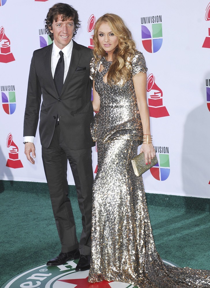 Nicolas Colate Vallejo-Nagera;Paulina Rubio;<br>The 12th Annual Latin GRAMMY Awards - Arrivals