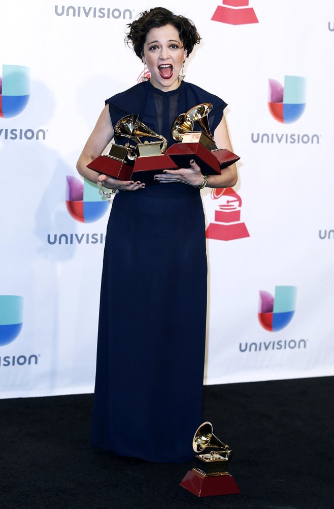 Natalia Lafourcade;<br>2015 Latin Grammy Awards - Press Room
