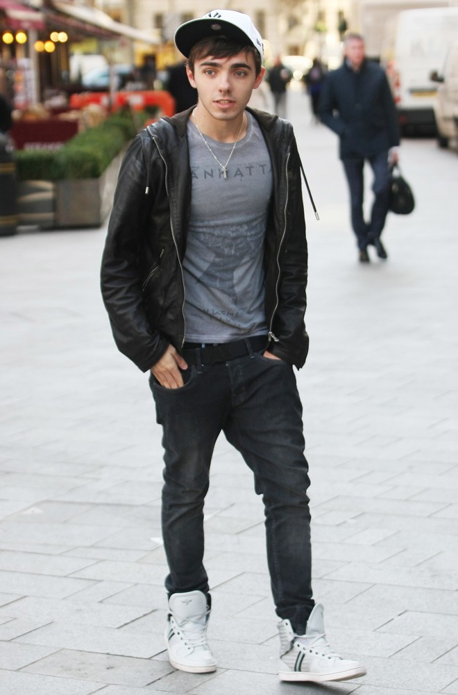 Nathan Sykes;The Wanted;<br>Nathan Sykes Outside Capital FM Radio Studio