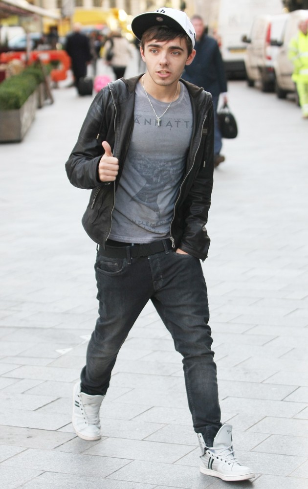 Nathan Sykes;The Wanted;<br>Nathan Sykes Outside Capital FM Radio Studio