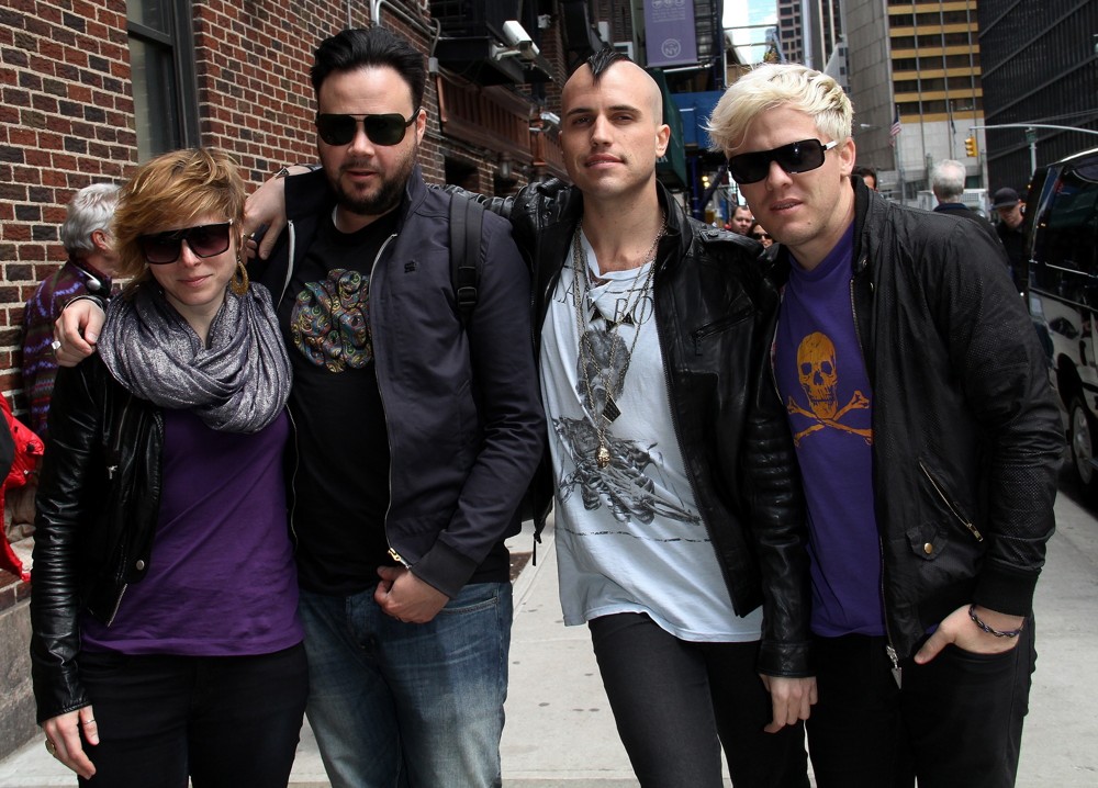 Neon Trees;<br>Neon Trees Outside The Ed Sullivan Theater for The David Letterman Show