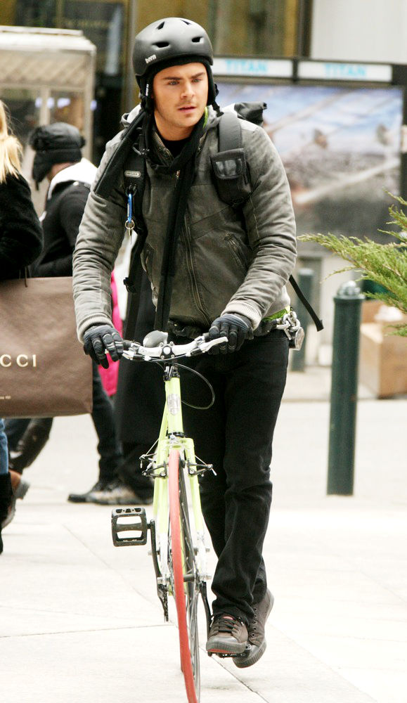 Zac Efron;<br>On The Set of New Film 'New Year's Eve'