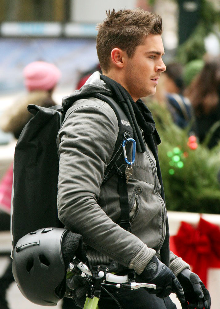 Zac Efron;<br>On The Set of New Film 'New Year's Eve'