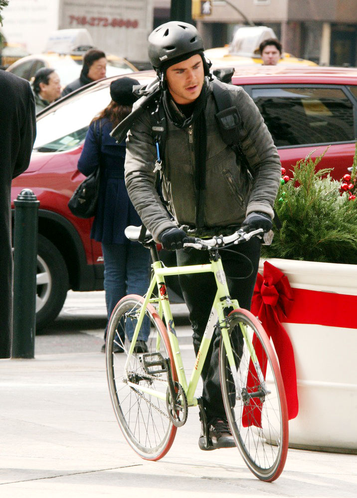 Zac Efron;<br>On The Set of New Film 'New Year's Eve'