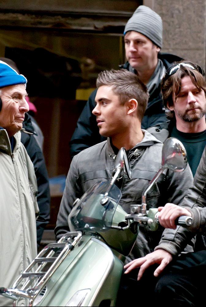 Zac Efron;<br>On The Set of New Film 'New Year's Eve'