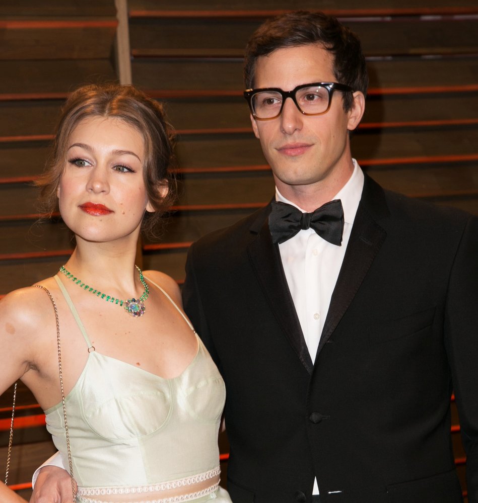 Joanna Newsom;Andy Samberg;<br>2014 Vanity Fair Oscar Party