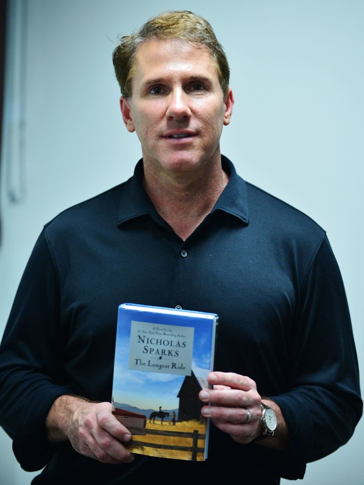 Nicholas Sparks;<br>Nicholas Sparks Promotes His Book The Longest Ride