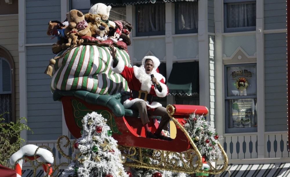 Nick Cannon;<br>Nick Cannon Filming for The Christmas Day Parade at Disneyland
