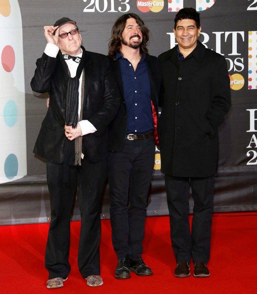 Rick Nielsen;Dave Grohl;Pat Smear;<br>The 2013 Brit Awards - Arrivals