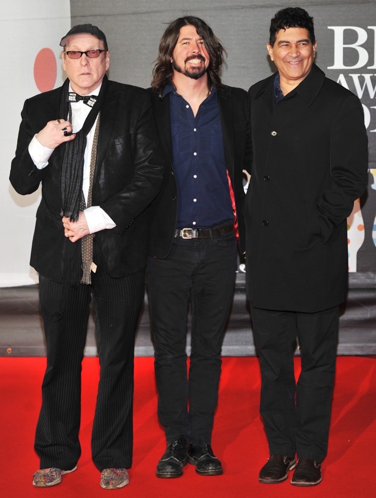 Rick Nielsen;Dave Grohl;Pat Smear;<br>The 2013 Brit Awards - Arrivals