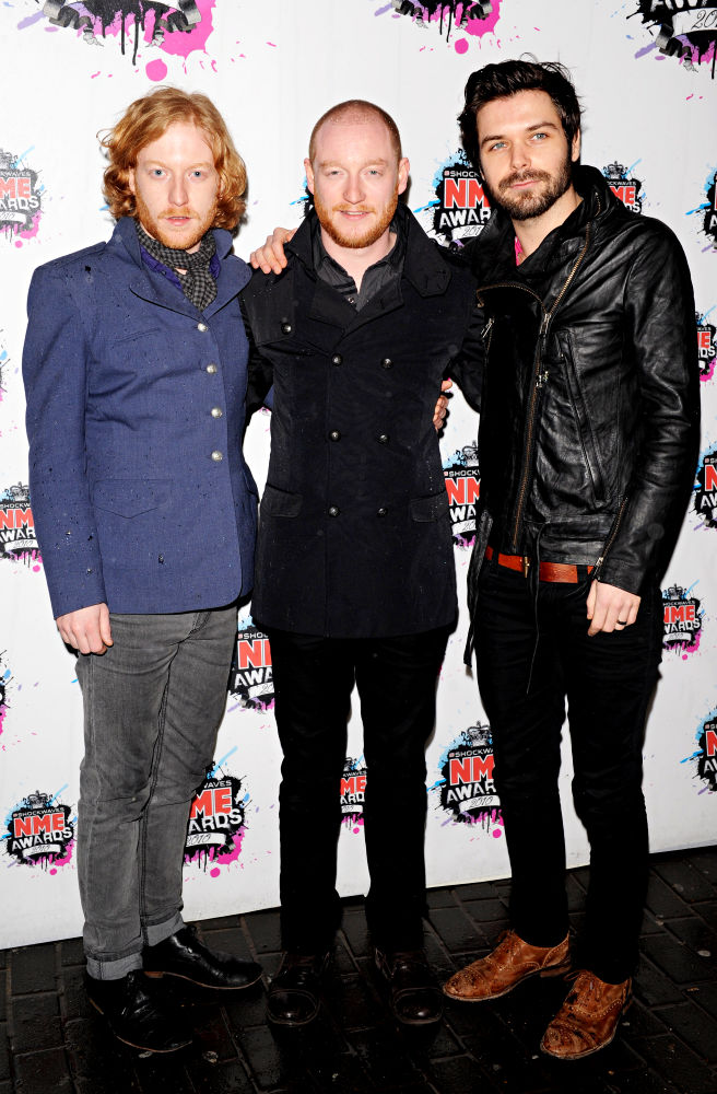 Ben Johnston;James Johnston;Simon Neil;<br>Shockwaves NME Awards 2010 - Arrivals