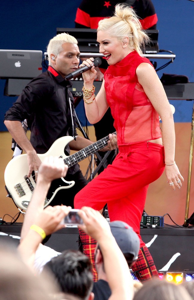 Tony Kanal;Gwen Stefani;No Doubt;<br>No Doubt Perform Live as Part of Good Morning America's Summer Concert Series