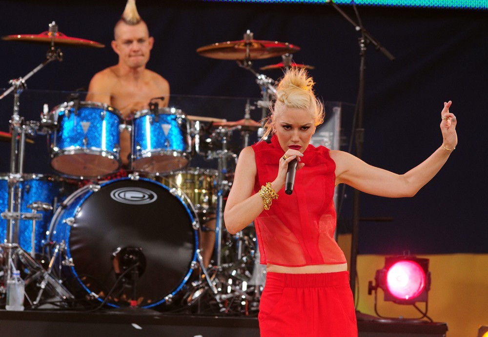 Adrian Young;Gwen Stefani;No Doubt;<br>No Doubt Perform Live as Part of Good Morning America's Summer Concert Series