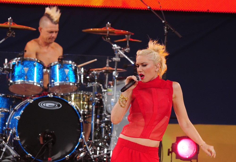 Adrian Young;Gwen Stefani;No Doubt;<br>No Doubt Perform Live as Part of Good Morning America's Summer Concert Series