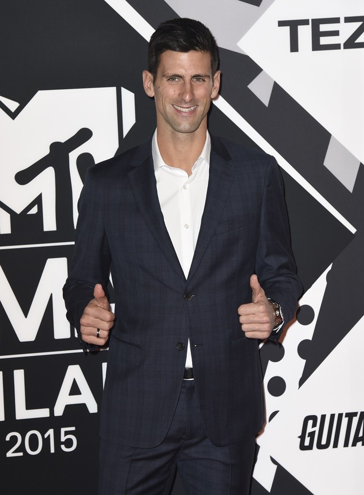 Novak Djokovic;<br>The 2015 MTV European Music Awards - Arrivals