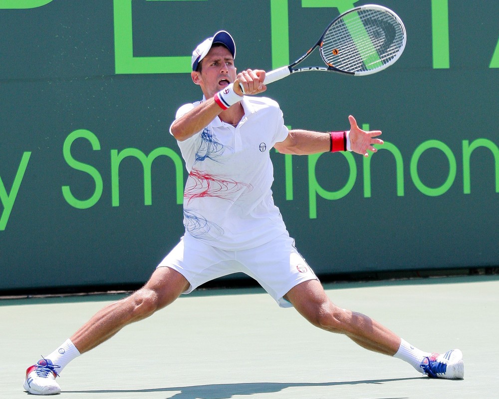 Novak Djokovic;<br>The Men's Final on Day 14 of The Sony Ericsson Open