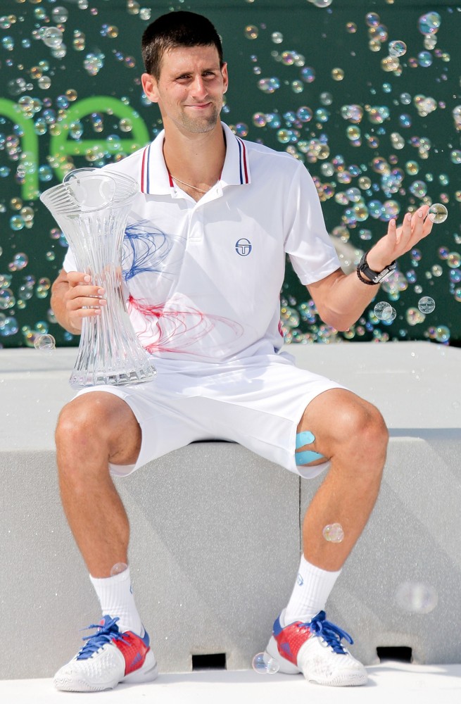 Novak Djokovic;<br>The Men's Final on Day 14 of The Sony Ericsson Open