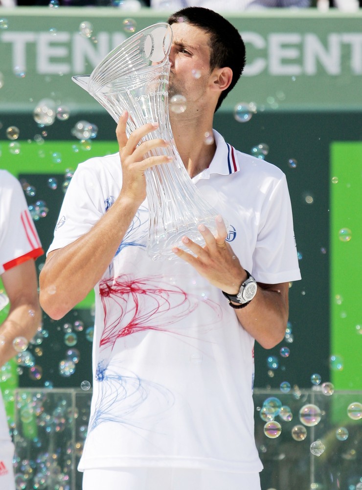 Novak Djokovic;<br>The Men's Final on Day 14 of The Sony Ericsson Open