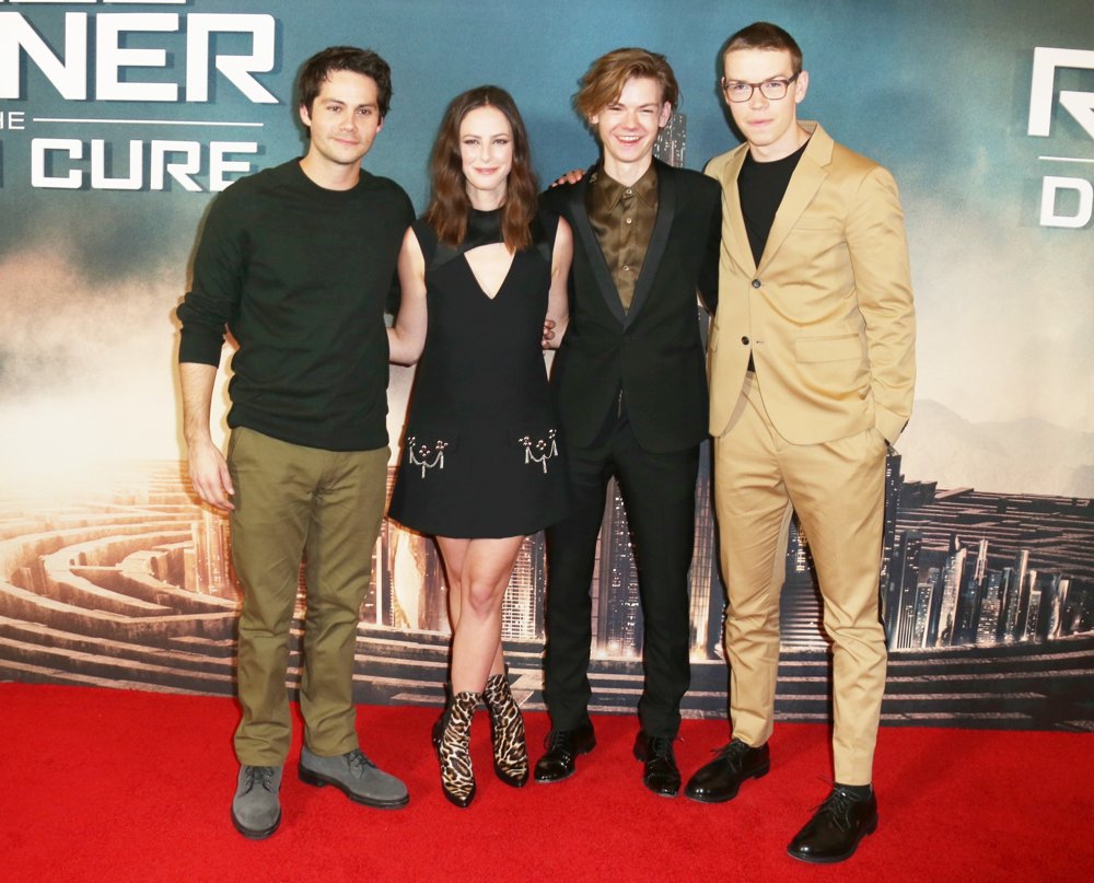 Dylan O'Brien, Kaya Scodelario, Thomas Sangster, Will Poulter<br>UK Fan Screening of Maze Runner: The Death Cure - Arrivals