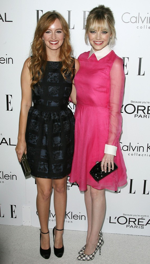 Ahna O'Reilly;Emma Stone;<br>ELLE's 19th Annual Women in Hollywood Celebration - Arrivals