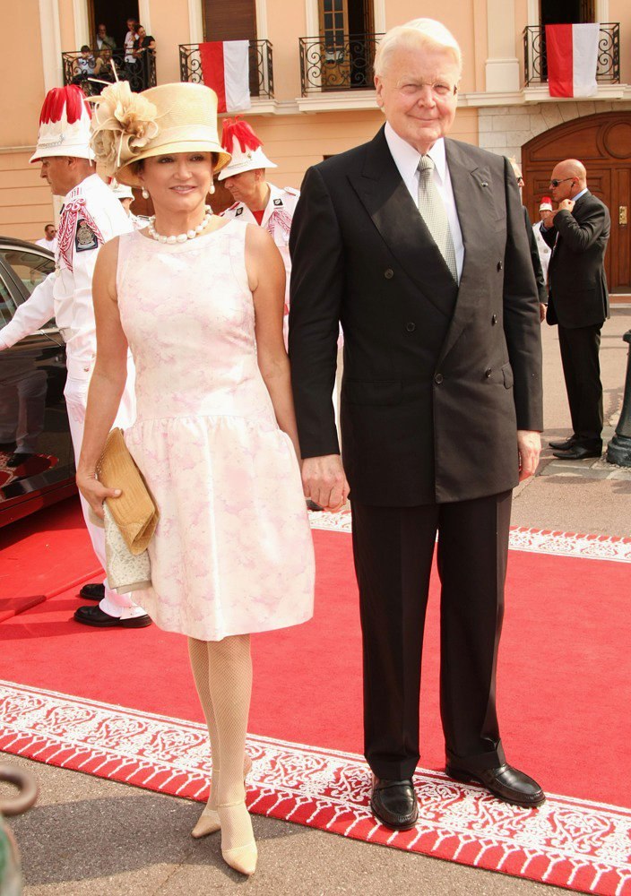 Dorrit Moussaieff;Olafnur Ragnar Grimsson;<br>Religious Ceremony of The Royal Wedding of Prince Albert II of Monaco to Charlene Wittstock