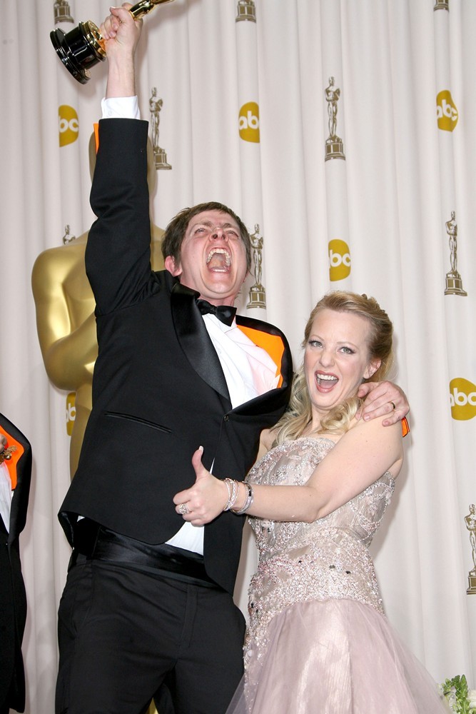 Brandon Oldenburg;Wendi McLendon-Covey;<br>84th Annual Academy Awards - Press Room