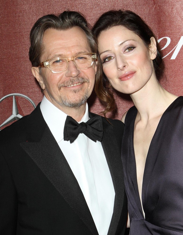 Gary Oldman;Alexandra Edenborough;<br>The 23rd Annual Palm Springs International Film Festival Awards Gala - Arrivals