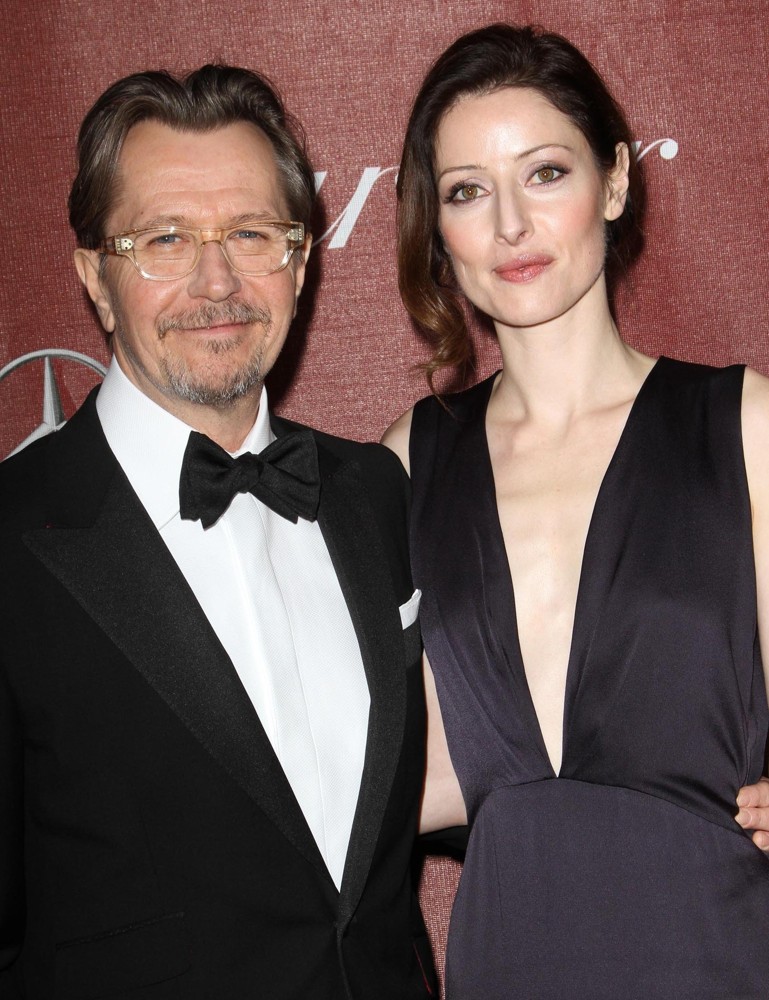 Gary Oldman;Alexandra Edenborough;<br>The 23rd Annual Palm Springs International Film Festival Awards Gala - Arrivals
