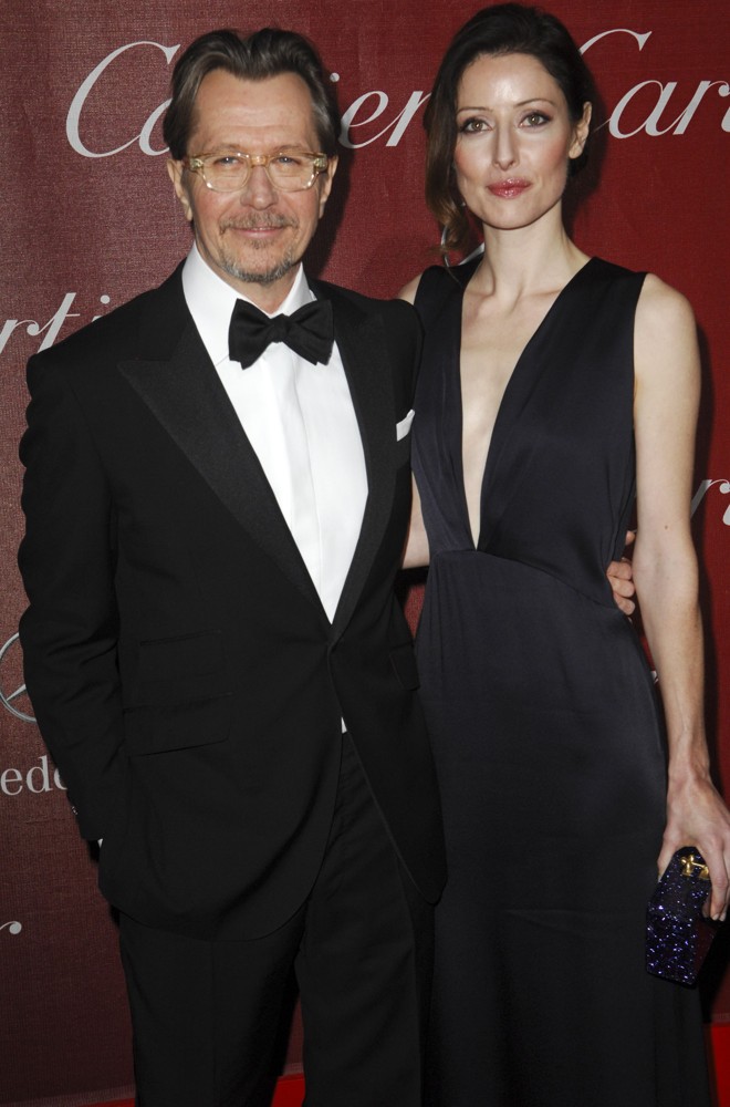 Gary Oldman;Alexandra Edenborough;<br>The 23rd Annual Palm Springs International Film Festival Awards Gala - Arrivals