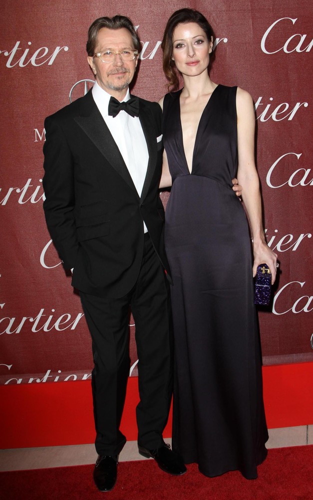 Gary Oldman;Alexandra Edenborough;<br>The 23rd Annual Palm Springs International Film Festival Awards Gala - Arrivals