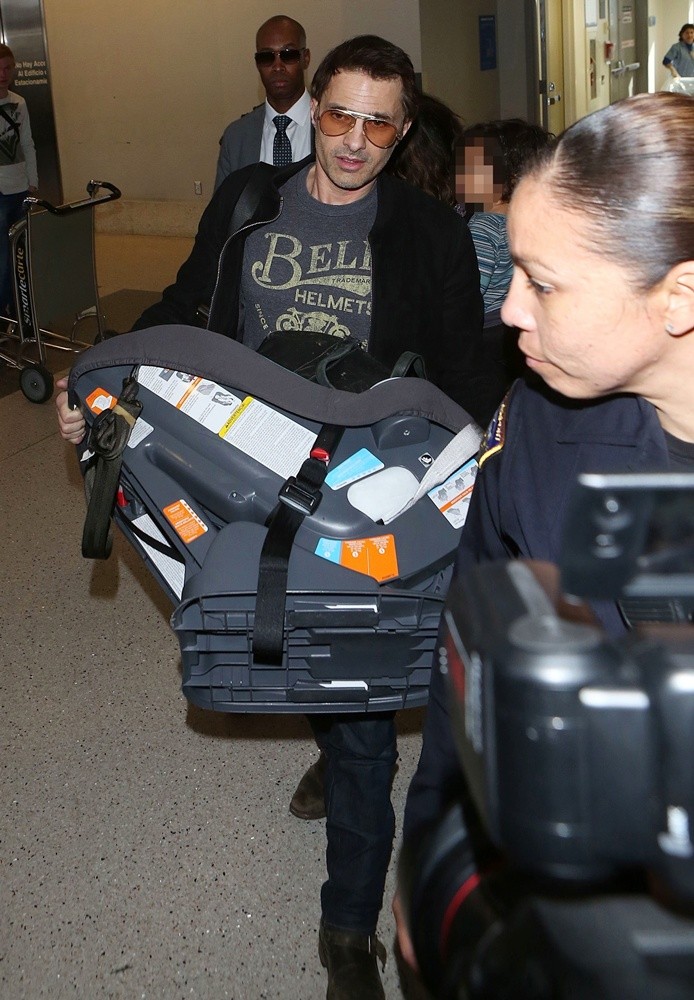 Olivier Martinez Arriving at LAX