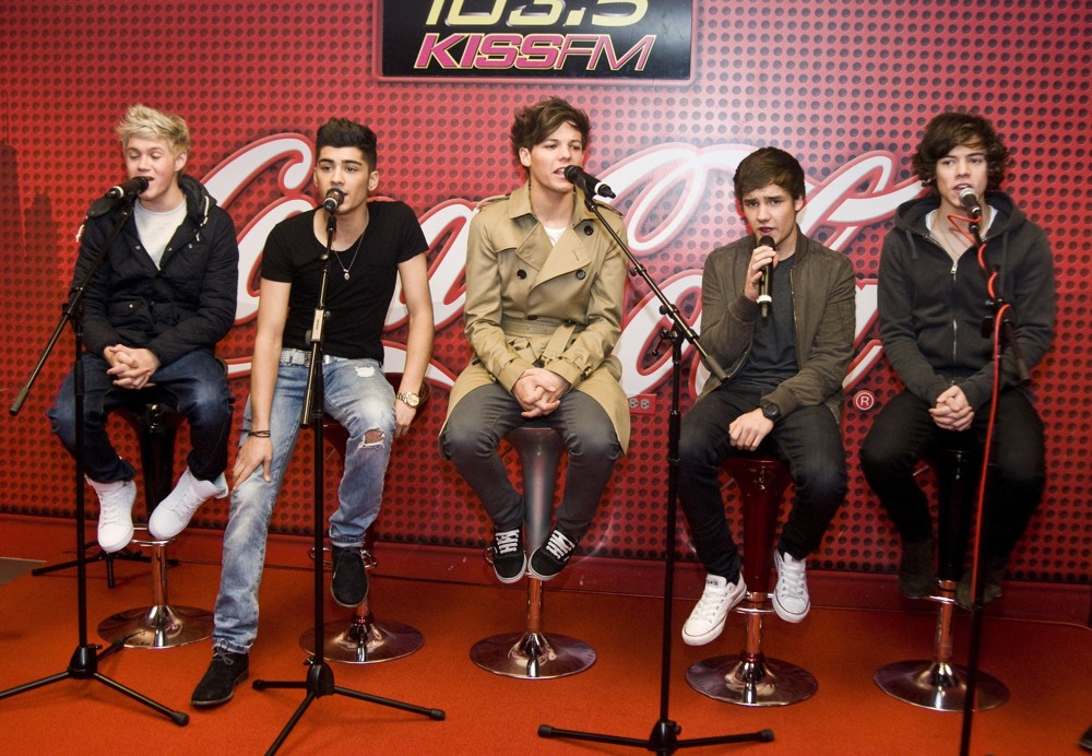 One Direction;<br>One Direction Perform at 103.5 KISS FM Chicago's Coca Cola Lounge