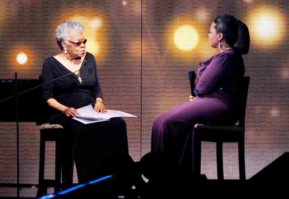 Oprah Winfrey;Maya Angelou;<br>Oprah Winfrey and Maya Angelou During Surprise Oprah A Farewell Spectacular