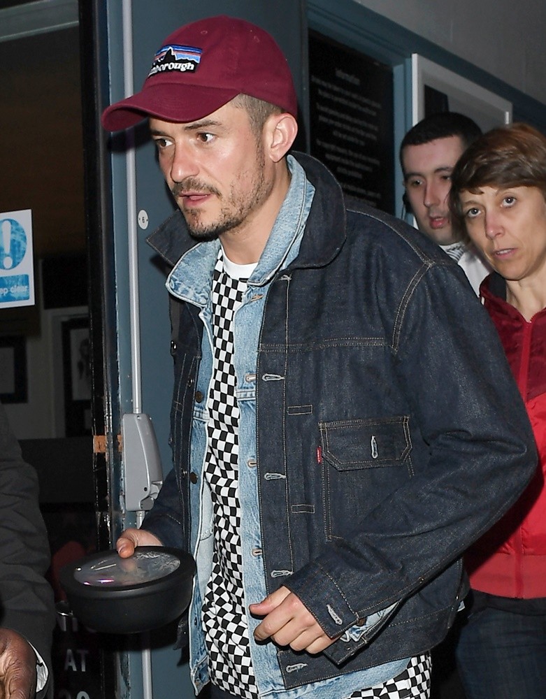 Orlando Bloom Leaves Trafalgar Studios After Performing in The Theatre Production Killer Joe